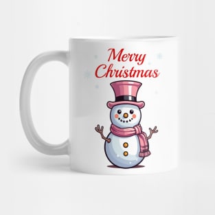 Cute pink snowman Mug